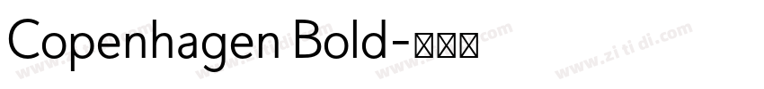 Copenhagen Bold字体转换
